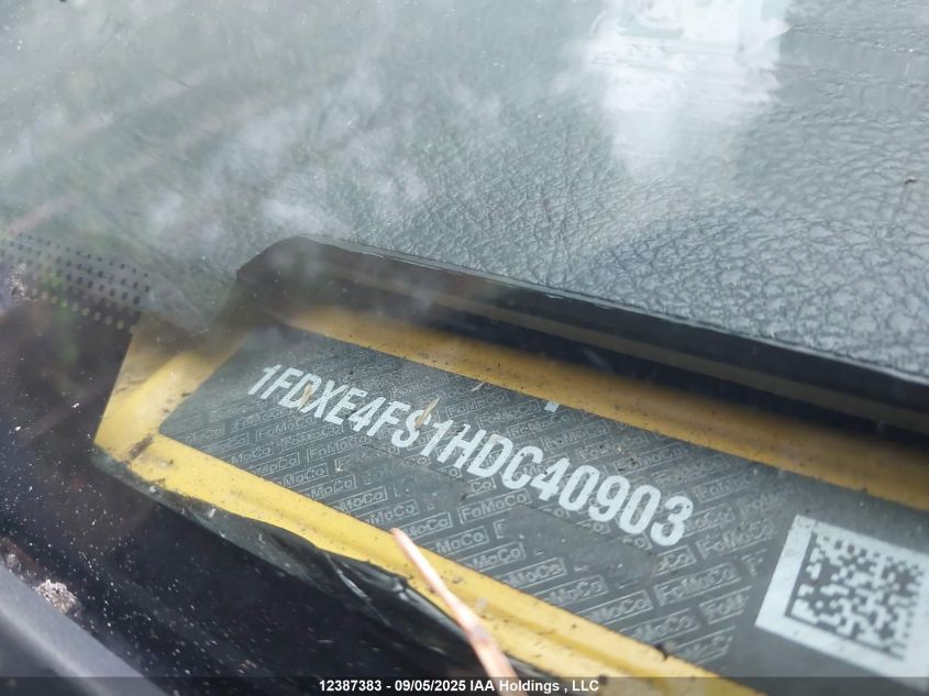 2017 Ford E-450 Cutaway VIN: 1FDXE4FS1HDC40903 Lot: 12387383