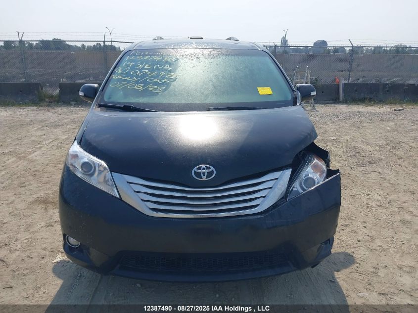 2014 Toyota Sienna Xle/Limited VIN: 5TDDK3DC9ES074975 Lot: 12387490