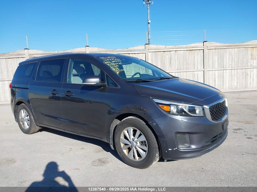 2018 Kia Sedona Lx/Lx+ grey van null KNDMB5C11J6360776 photo #1