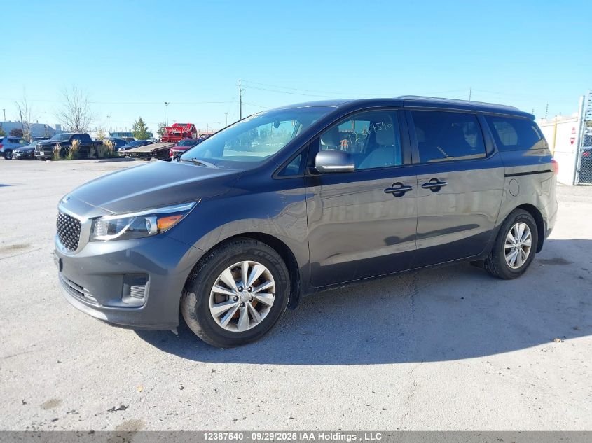 2018 Kia Sedona Lx/Lx+ grey van null KNDMB5C11J6360776 photo #3