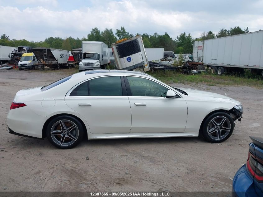2022 Mercedes-Benz S 500 4Matic VIN: W1K6F6DB0NA127359 Lot: 12387565