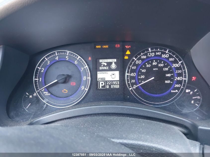 2011 Infiniti Ex35 VIN: JN1AJ0HRXBM855100 Lot: 12387851