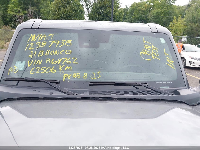 2021 Ford Bronco VIN: 1FMEE5DP0MLA64762 Lot: 12387938