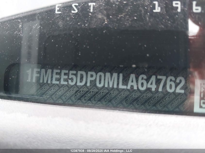 2021 Ford Bronco VIN: 1FMEE5DP0MLA64762 Lot: 12387938