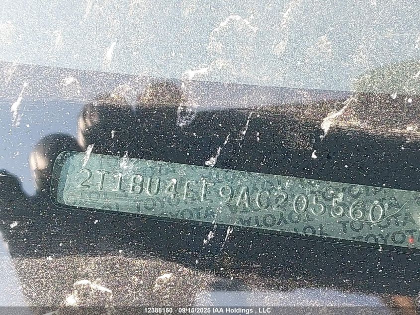 2010 Toyota Corolla S/Le/Xle VIN: 2T1BU4EE9AC205560 Lot: 12388150