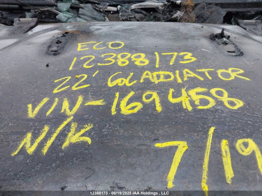 2022 Jeep Gladiator Mojave VIN: 1C6JJTEG4NL169458 Lot: 12388173