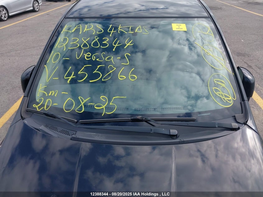 2010 Nissan Versa S/Sl VIN: 3N1BC1CP3AL455866 Lot: 12388344