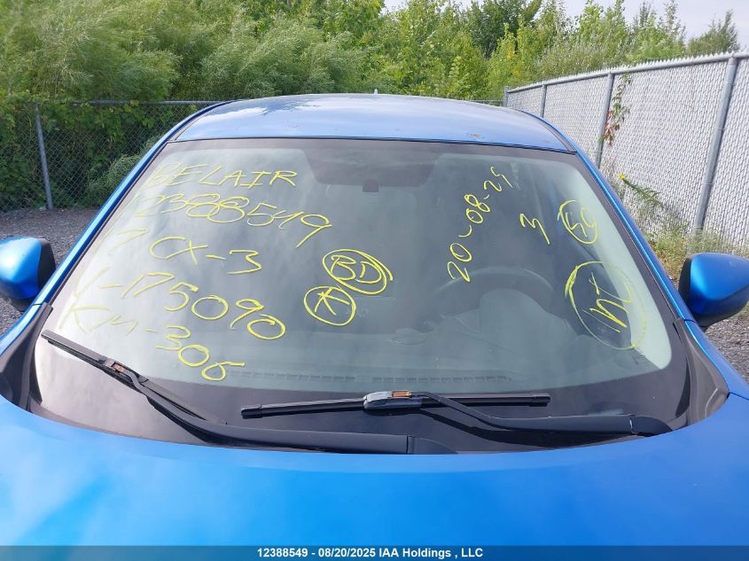 2017 Mazda Cx-3 VIN: JM1DKFB75H0175090 Lot: 12388549