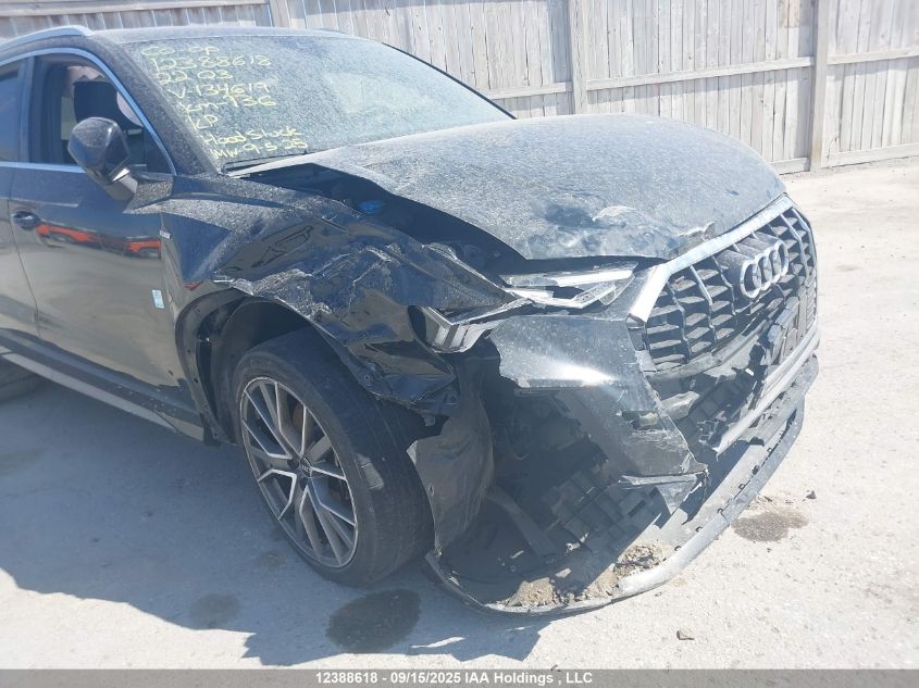 2022 Audi Q3 45 Progressiv VIN: WA1EECF33N1134619 Lot: 12388618