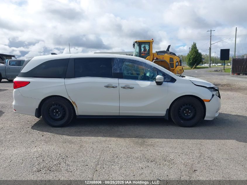 2022 Honda Odyssey Exl VIN: 5FNRL6H61NB500610 Lot: 12388806