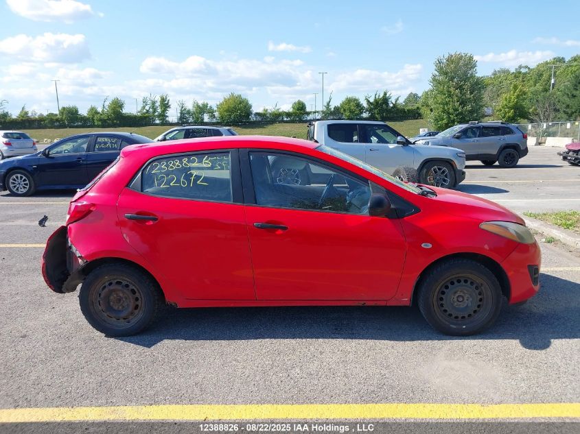 2011 Mazda Mazda2 VIN: JM1DE1HY2B0122672 Lot: 12388826