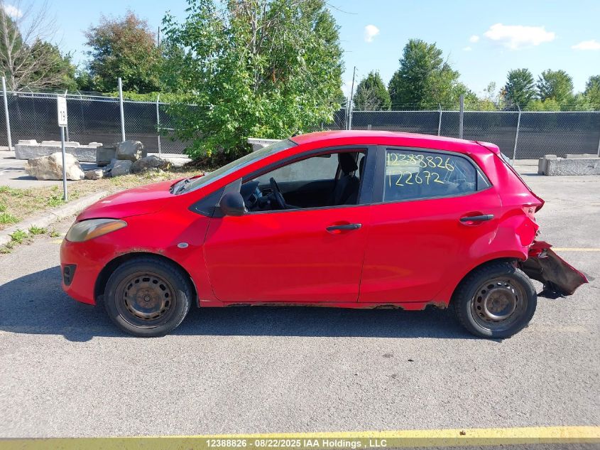2011 Mazda Mazda2 VIN: JM1DE1HY2B0122672 Lot: 12388826