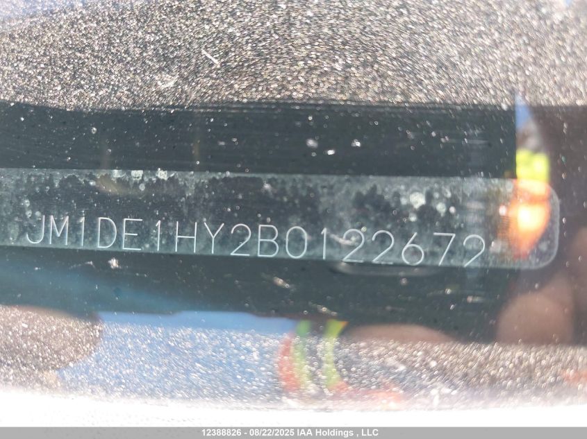 2011 Mazda Mazda2 VIN: JM1DE1HY2B0122672 Lot: 12388826