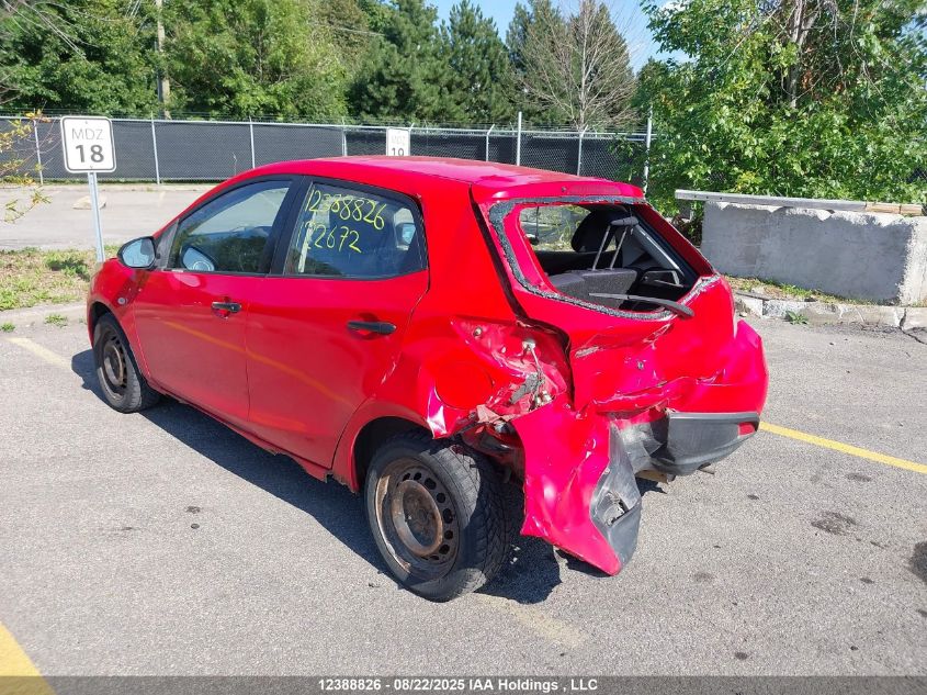 2011 Mazda Mazda2 VIN: JM1DE1HY2B0122672 Lot: 12388826