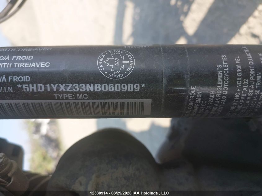 2022 Harley-Davidson Fxlrst VIN: 5HD1YXZ33NB060909 Lot: 12388914