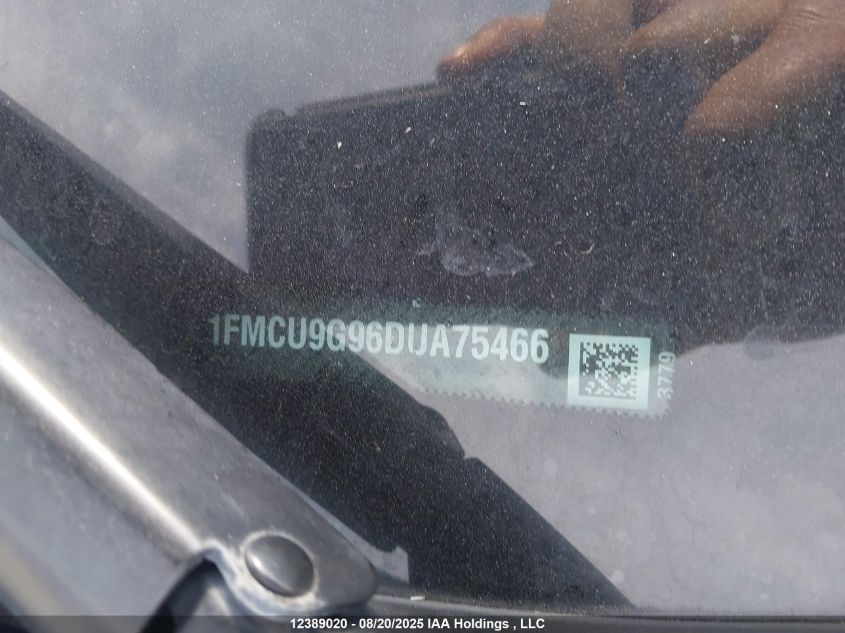 2013 Ford Escape Se VIN: 1FMCU9G96DUA75466 Lot: 12389020