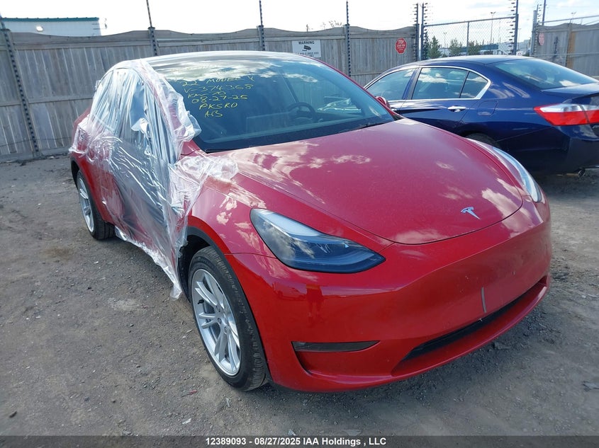 7SAYGDEE9NF374368 2022 Tesla Model Y auction photo 1