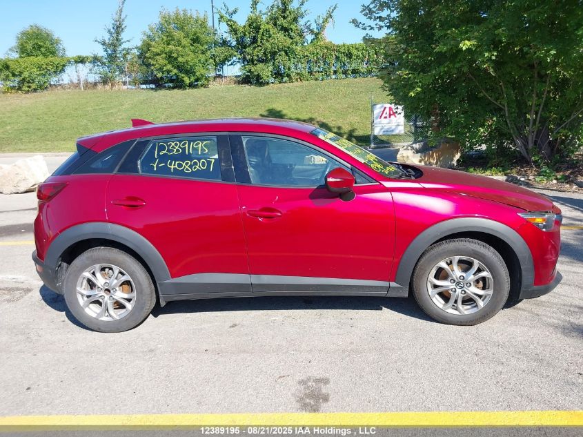 2019 Mazda Cx-3 Gs VIN: JM1DKDC7XK1408207 Lot: 12389195
