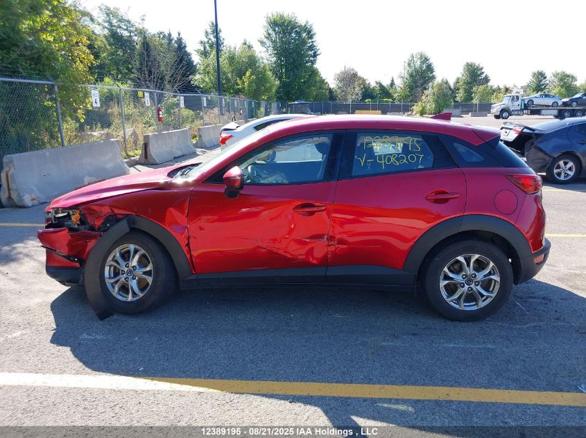 2019 Mazda Cx-3 Gs VIN: JM1DKDC7XK1408207 Lot: 12389195