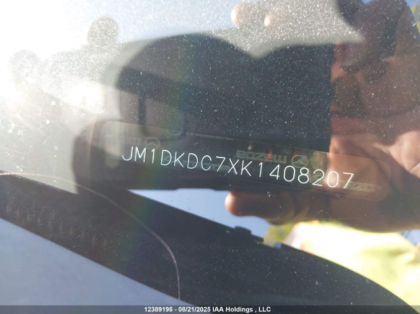 2019 Mazda Cx-3 Gs VIN: JM1DKDC7XK1408207 Lot: 12389195