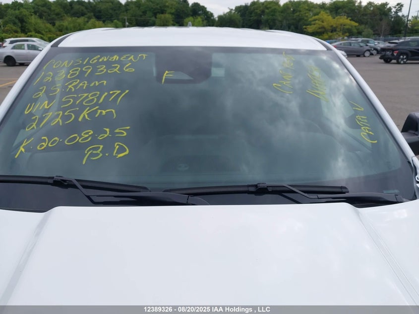 2025 Ram 1500 Big Horn VIN: 1C6RRFFG8SN578171 Lot: 12389326