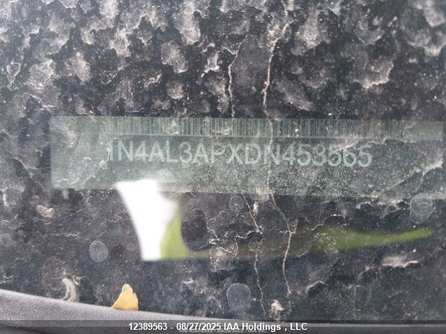 2013 Nissan Altima 2.5/2.5 S/2.5 Sl/2.5 Sv VIN: 1N4AL3APXDN453565 Lot: 12389563