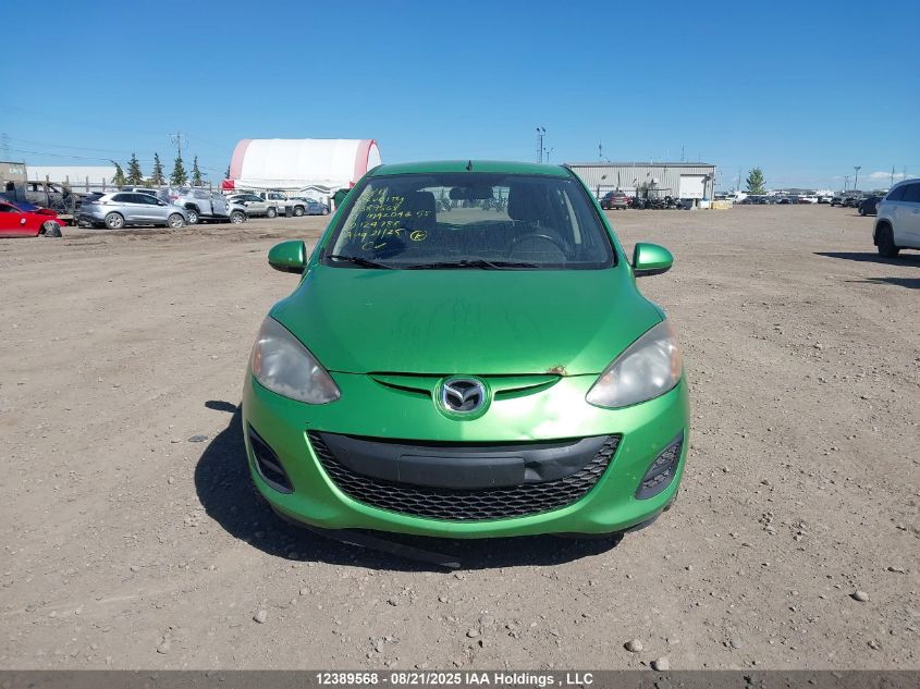 2011 Mazda Mazda2 Gs/Gx VIN: JM1DE1HY9B0124788 Lot: 12389568