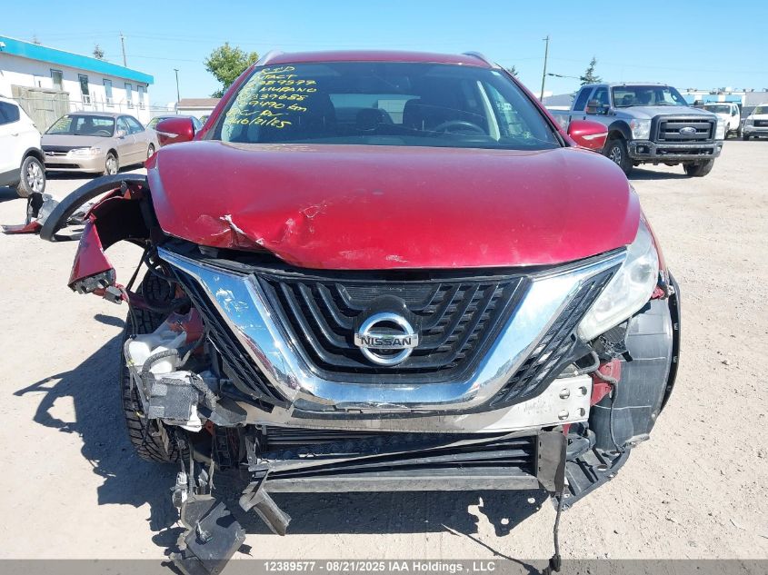 2015 Nissan Murano S/Sl/Sv/Platinum VIN: 5N1AZ2MH0FN239688 Lot: 12389577