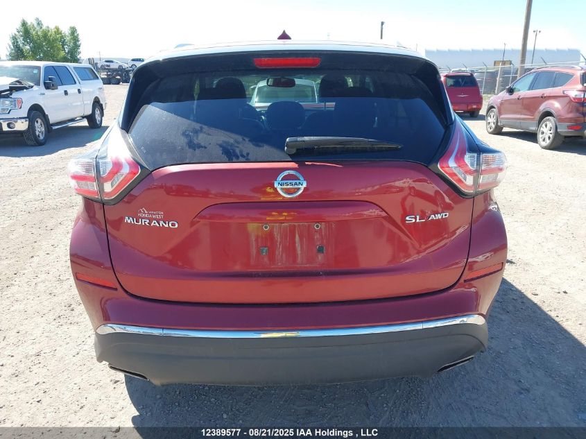 2015 Nissan Murano S/Sl/Sv/Platinum VIN: 5N1AZ2MH0FN239688 Lot: 12389577