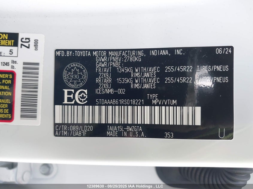 5TDAAAB61RS018221 2024 LEXUS TX photo no. 9