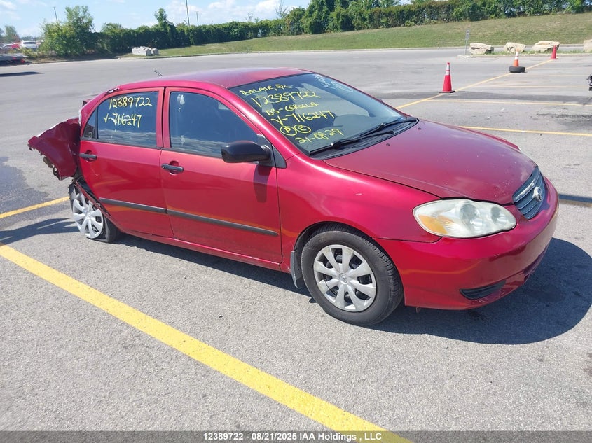 2T1BR32E33C716247 2003 Toyota Corolla auction photo 1