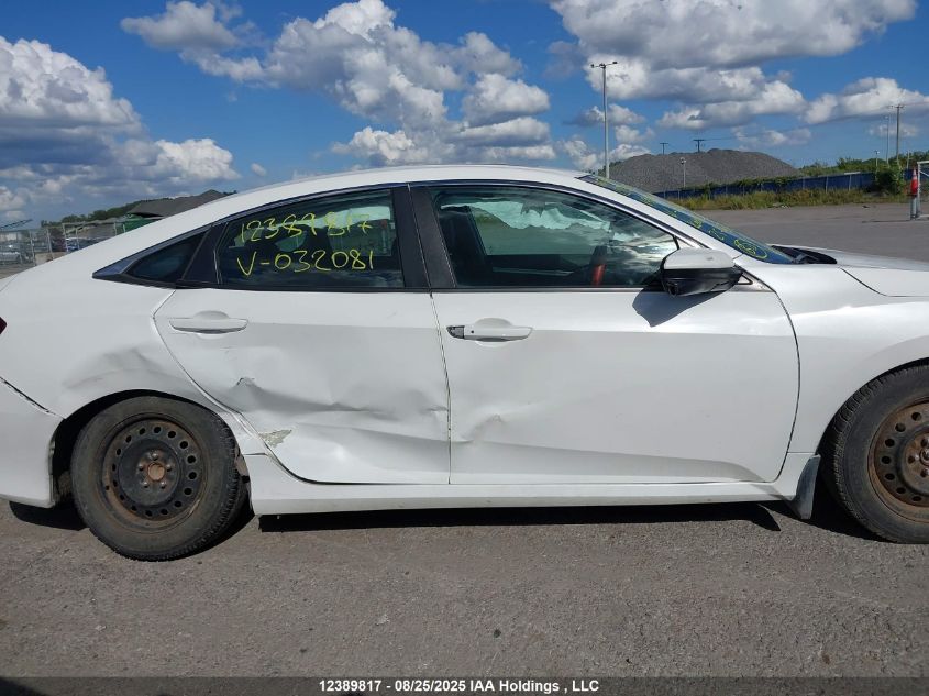 2019 Honda Civic VIN: 2HGFC2F76KH032081 Lot: 12389817