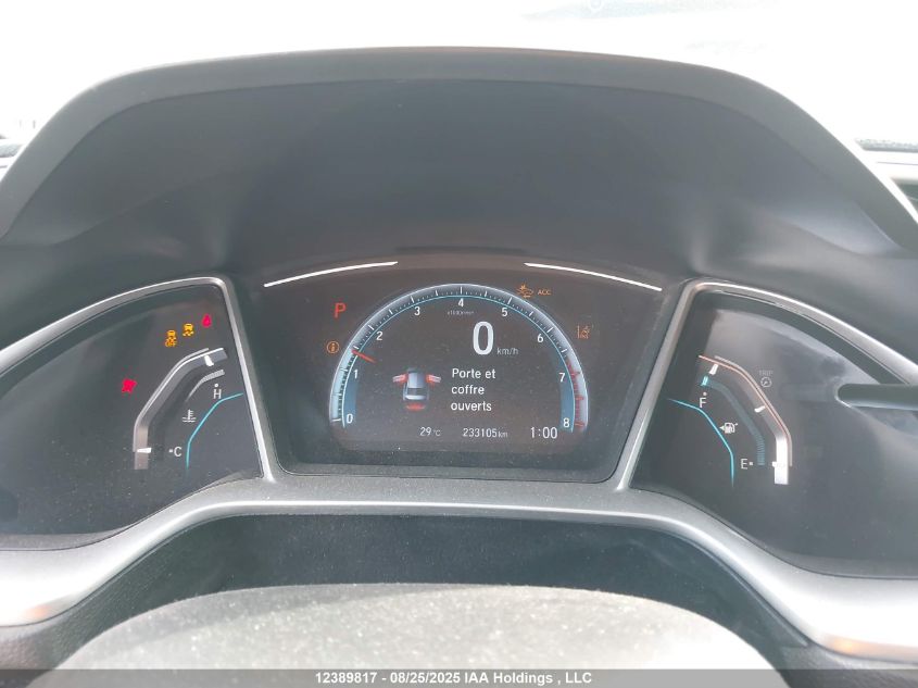 2019 Honda Civic VIN: 2HGFC2F76KH032081 Lot: 12389817