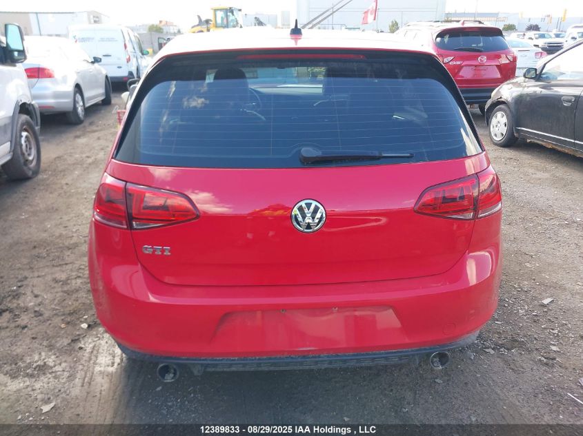 2015 Volkswagen Golf Gti VIN: 3VW4T7AU1FM005343 Lot: 12389833