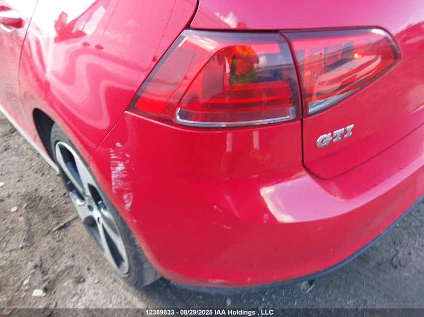 2015 Volkswagen Golf Gti VIN: 3VW4T7AU1FM005343 Lot: 12389833