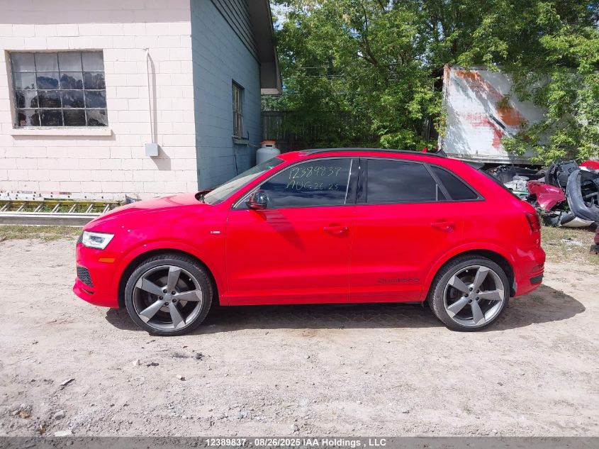 2018 Audi Q3 2.0T Technik VIN: WA1GCCFSXJR033627 Lot: 12389837