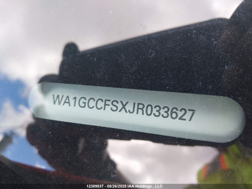 2018 Audi Q3 2.0T Technik VIN: WA1GCCFSXJR033627 Lot: 12389837