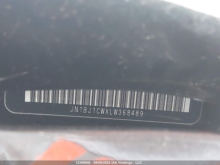 2020 Nissan Qashqai S/Sl/Sv VIN: JN1BJ1CWXLW368489 Lot: 12389940