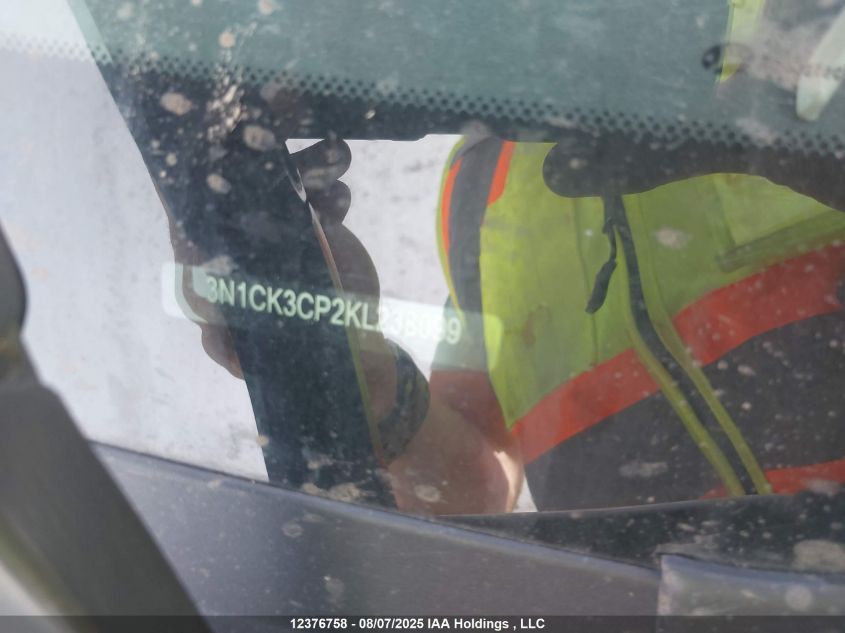 2019 Nissan Micra S/Sr/Sv VIN: 3N1CK3CP2KL238099 Lot: 12376758X