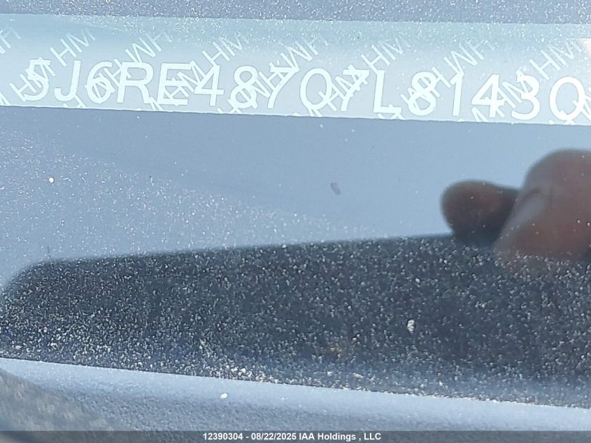 2007 Honda Cr-V VIN: 5J6RE48707L814301 Lot: 12390304