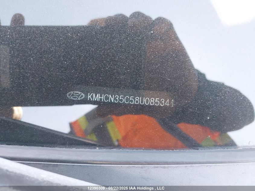 2008 Hyundai Accent VIN: KMHCN35C58U085341 Lot: 12390309