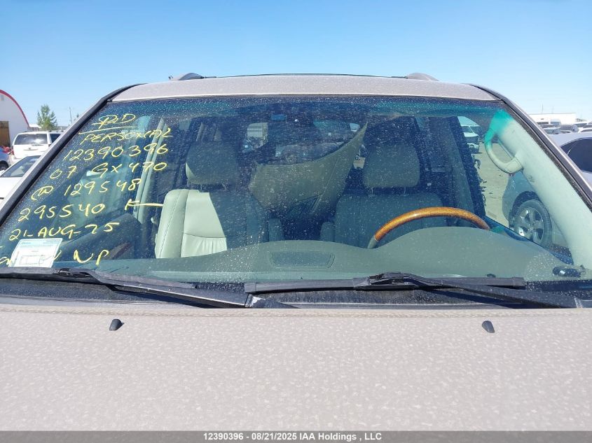 2007 Lexus Gx 470 470 VIN: JTJBT20X070129548 Lot: 12390396