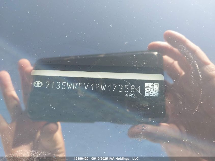 2023 Toyota Rav4 Xse Hybrid VIN: 2T35WRFV1PW173561 Lot: 12390420