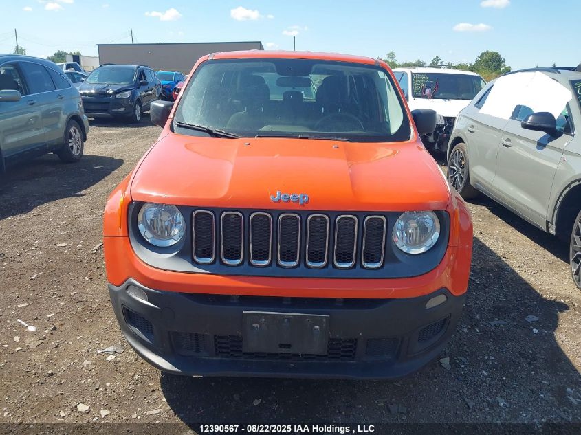 2015 Jeep Renegade Sport VIN: ZACCJAAH9FPC45497 Lot: 12390567