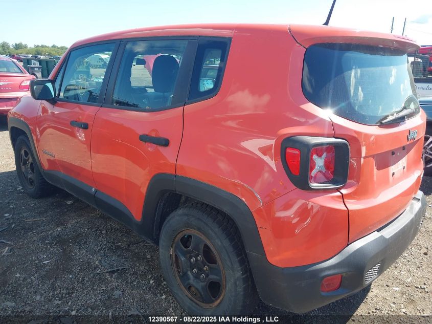 2015 Jeep Renegade Sport VIN: ZACCJAAH9FPC45497 Lot: 12390567