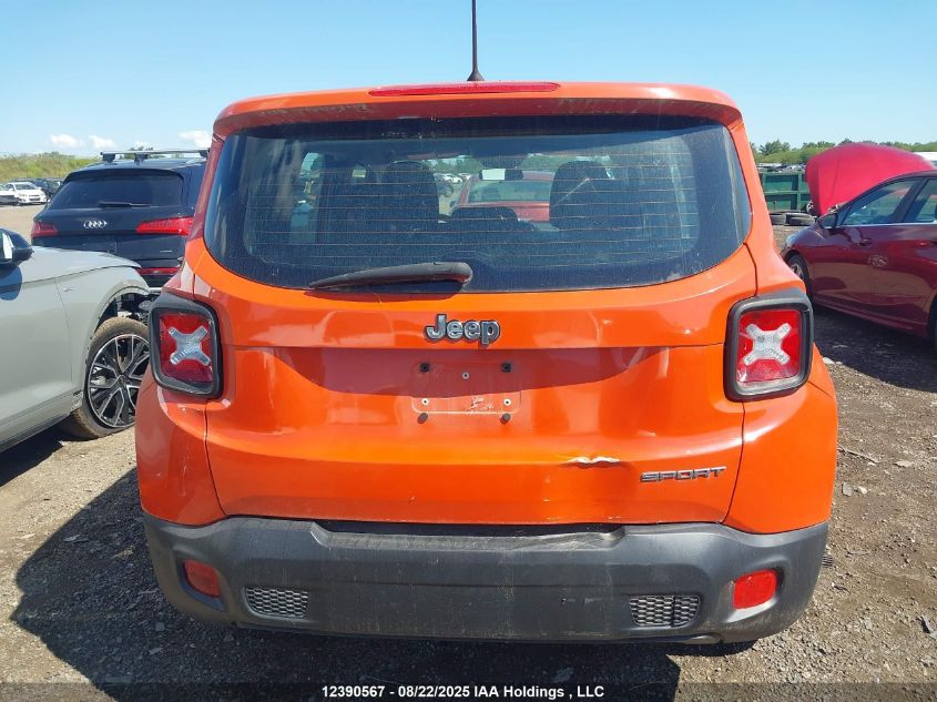 2015 Jeep Renegade Sport VIN: ZACCJAAH9FPC45497 Lot: 12390567