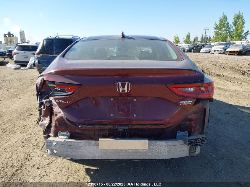2019 Honda Insight Touring VIN: 19XZE4F75KE400361 Lot: 12390715