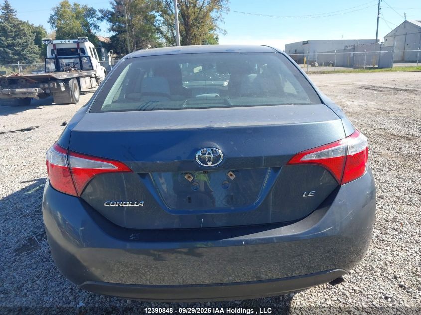 2016 Toyota Corolla L/Le/Le Pls/Prm/S/S Pls VIN: 2T1BURHE9GC580155 Lot: 12390848