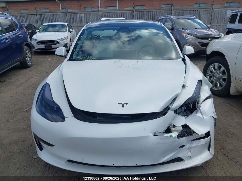 2022 Tesla Model 3 Rwd/Standard Range VIN: 5YJ3E1EA2NF154983 Lot: 12390862