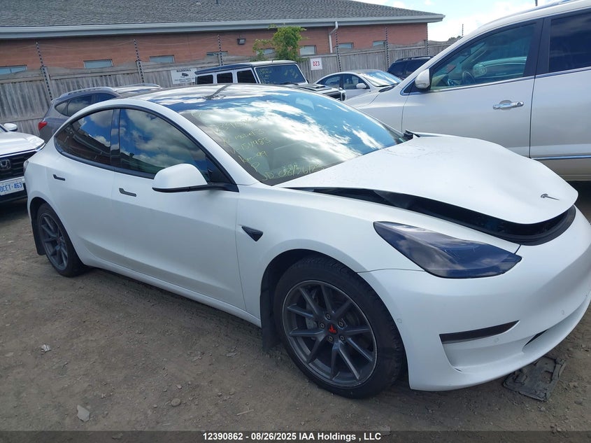 2022 Tesla Model 3 Rwd/Standard Range VIN: 5YJ3E1EA2NF154983 Lot: 12390862